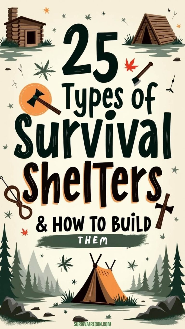 25 Types of Survival Shelters & How To Build Them